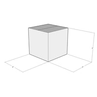 Thumbnail for 4x4x4 White Corrugated Box - 25/Bundle