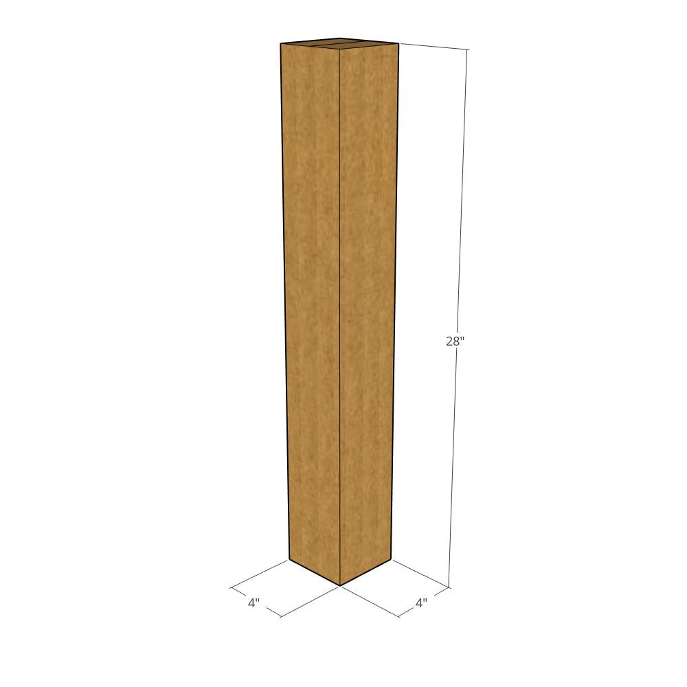 4x4x28 Corrugated Box