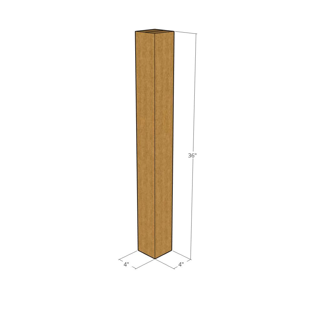 4x4x36 Corrugated Box