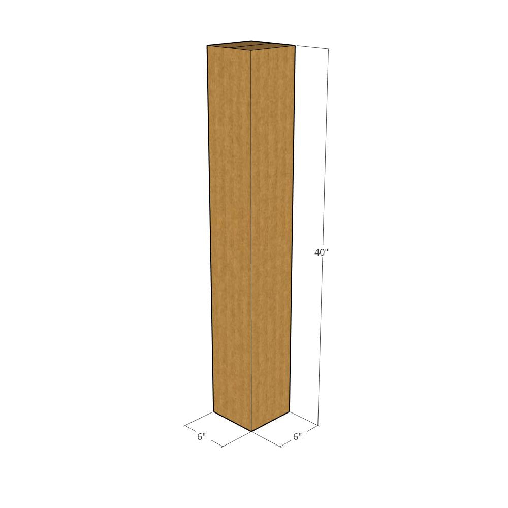 6x6x40 Corrugated Box