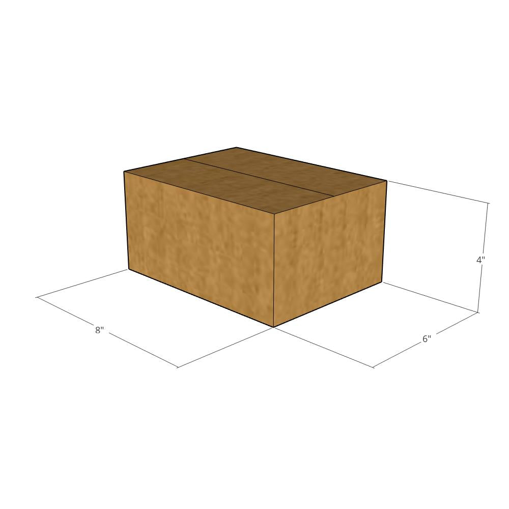 8x6x4 Multi-Depth 2" Corrugated Box