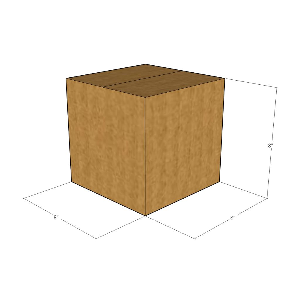 8x8x8 Multi-Depth 6, 4" Corrugated Box