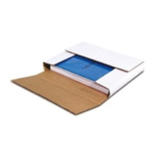 10 1/4 x 8 1/4 x 1 1/4" White Multi-Depth Corrugated Bookfold