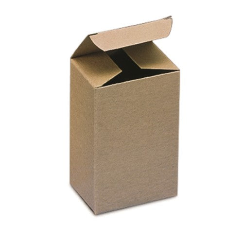 2 1/2 x 1 3/4 x 4" Kraft Reverse Tuck Folding Carton (500/case)