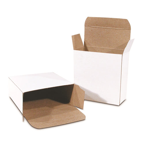 3 x 3 x 4" White Reverse Tuck Folding Carton (500/case)