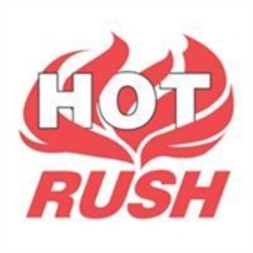 #DL3193  4 x 4" Hot Rush (Flames) Label