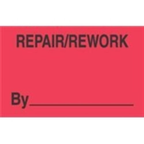 #DL3341  3 x 5"  Repair / Rework  By  _____ Label