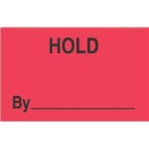 #DL3401  3 x 5"  Hold By  _____ Label