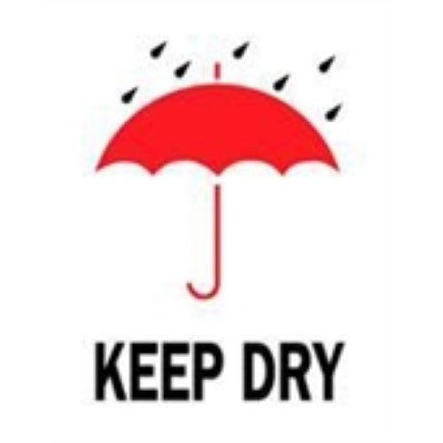 #DL4180  3 x 4"  Keep Dry ( Umbrella/Rain) Label